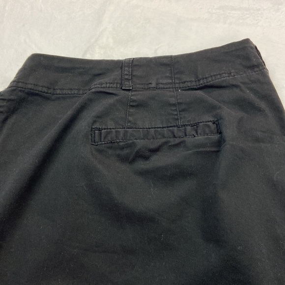 Avenue Signature Chino Black Shorts Stonewashed for Softness Cotton Blend Sz 26 - Picture 3 of 6